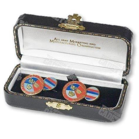 Ammo & Company Cufflinks &amp; Ties Combined Cadet Force Enameled Gilt Plated Cufflinks