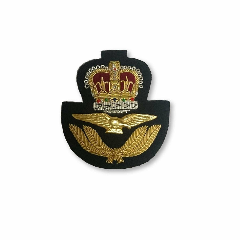 Ammo & Company Forage Cap Badge - RAF - Navy Backing