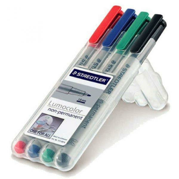 Staedtler Lumocolour,Non-Permanent 4 Pack-Fine Tip [product_type] Military.Direct - Military Direct